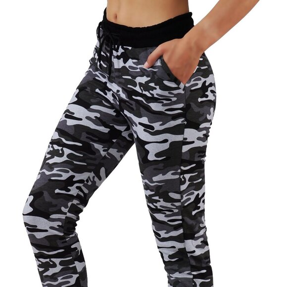 Fit Division Pants - Camouflage Jogger Sweatpants with Pockets